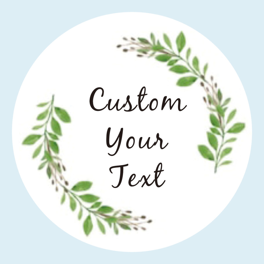 Custom Name Date Thank You Stickers, Personalized Round Circle Label Stickers, Party Favor Labels for Bridal Shower Gift