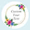 Custom Name Date Thank You Stickers, Personalized Round Circle Label Stickers, Party Favor Labels for Bridal Shower Gift