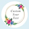Custom Name Date Thank You Stickers, Personalized Round Circle Label Stickers, Party Favor Labels for Bridal Shower Gift