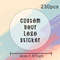 Thank You Labels Personalized, Custom Stickers Logo, Wedding Birthday Print Your Own Sticker, Stickers Packaging Name Pa