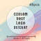 Thank You Labels Personalized, Custom Stickers Logo, Wedding Birthday Print Your Own Sticker, Stickers Packaging Name Pa