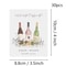Personalized Wine Gift Label, Custom Wine Label, Minimalist Wedding Favor, Photo Wine Label Template