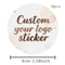 Customized Logo Labels, Custom Stickers for Wedding Birthday Baptism, Personalized Packaging Stickers