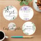 Personalized Thank You Circular Stickers, Customized Wedding Gift Labels for Favors and Decorations