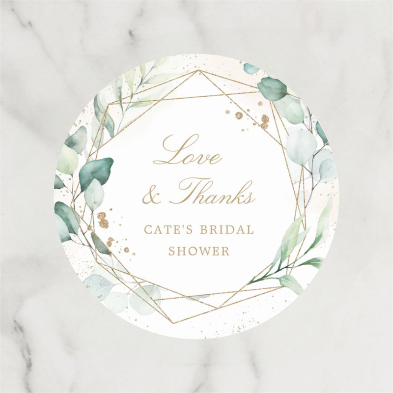Personalized Thank You Circular Stickers, Customized Wedding Gift Labels for Favors and Decorations