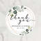 Personalized Thank You Circular Stickers, Customized Wedding Gift Labels for Favors and Decorations