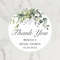 Personalized Thank You Circular Stickers, Customized Wedding Gift Labels for Favors and Decorations