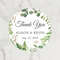 Personalized Thank You Circular Stickers, Customized Wedding Gift Labels for Favors and Decorations