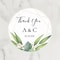 Personalized Thank You Circular Stickers, Customized Wedding Gift Labels for Favors and Decorations