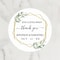 Personalized Thank You Circular Stickers, Customized Wedding Gift Labels for Favors and Decorations