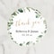 Personalized Thank You Circular Stickers, Customized Wedding Gift Labels for Favors and Decorations