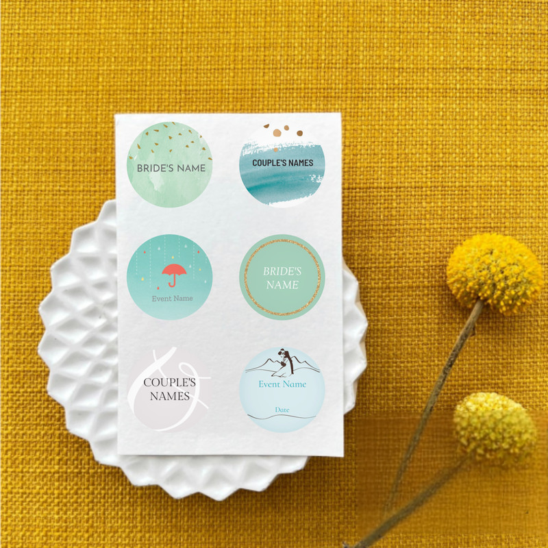 Personalized Stickers, Custom Labels for Weddings, Birthdays, Christmas, Baptisms, Anniversaries, Thank You Cards