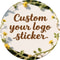Personalized Thick Matte Embossed Stickers, Custom Celebration Decor for Weddings, Birthdays, and Baptisms