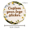 Personalized Thick Matte Embossed Stickers, Custom Celebration Decor for Weddings, Birthdays, and Baptisms