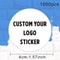 Customized Logo Stickers, DIY Your Own Logo, Wedding Birthday Baptism Stickers, Custom and Personalized Stickers