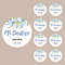 Personalized Circular Stickers, Custom Wedding Stickers, Bridal Gifts, Thank You Stickers, Custom Name and Date