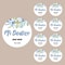 Personalized Circular Stickers, Custom Wedding Stickers, Bridal Gifts, Thank You Stickers, Custom Name and Date