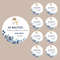 Personalized Circular Stickers, Custom Wedding Stickers, Bridal Gifts, Thank You Stickers, Custom Name and Date