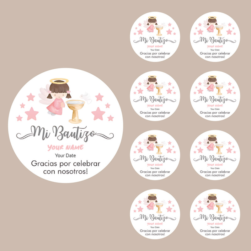 Personalized Circular Stickers, Custom Wedding Stickers, Bridal Gifts, Thank You Stickers, Custom Name and Date