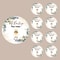Personalized Circular Stickers, Custom Wedding Stickers, Bridal Gifts, Thank You Stickers, Custom Name and Date