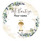 Personalized Circular Stickers, Custom Wedding Stickers, Bridal Gifts, Thank You Stickers, Custom Name and Date
