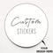 Personalized Stickers, Custom Design for Any Occasion, Upload Logo Photo, Event Decor, Gift Labels