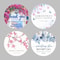 Personalized Newcomer Name Stickers, Wedding Label Stickers, Flower Stickers, Wedding Gift Stickers