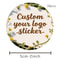 Thick Matte Custom Embossed Stickers, Personalized Celebration Decor for Weddings Birthdays Baptisms Events