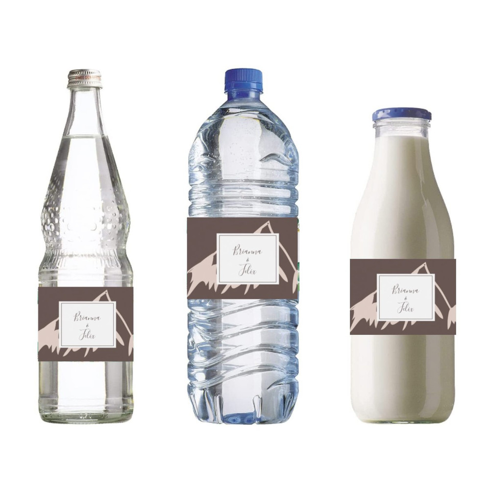 Custom Wedding Water Bottle Label Printable Wedding Water Bottle Stickers, Personalized Minimalist Wedding Sticker