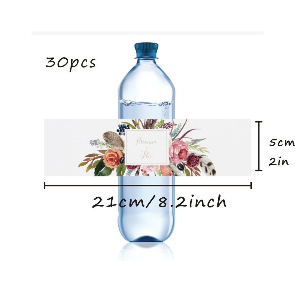 Custom Wedding Water Bottle Label Printable Wedding Water Bottle Stickers, Personalized Minimalist Wedding Sticker
