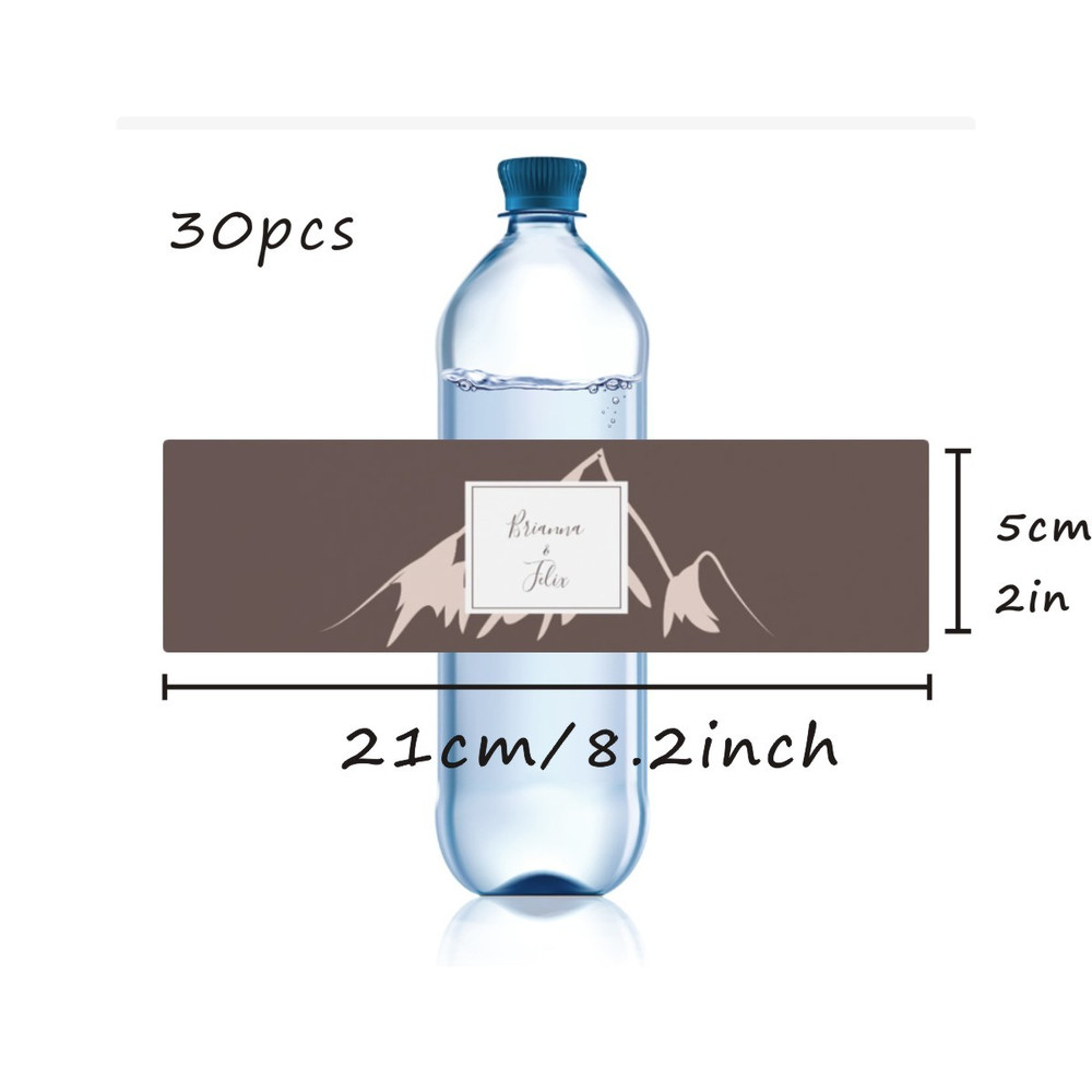Custom Wedding Water Bottle Label Printable Wedding Water Bottle Stickers, Personalized Minimalist Wedding Sticker