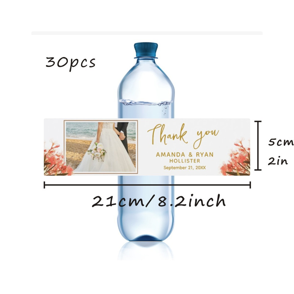 Custom Wedding Water Bottle Label Printable Wedding Water Bottle Stickers, Personalized Minimalist Wedding Sticker