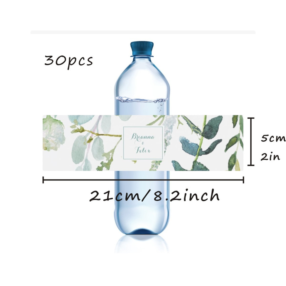 Custom Wedding Water Bottle Label Printable Wedding Water Bottle Stickers, Personalized Minimalist Wedding Sticker