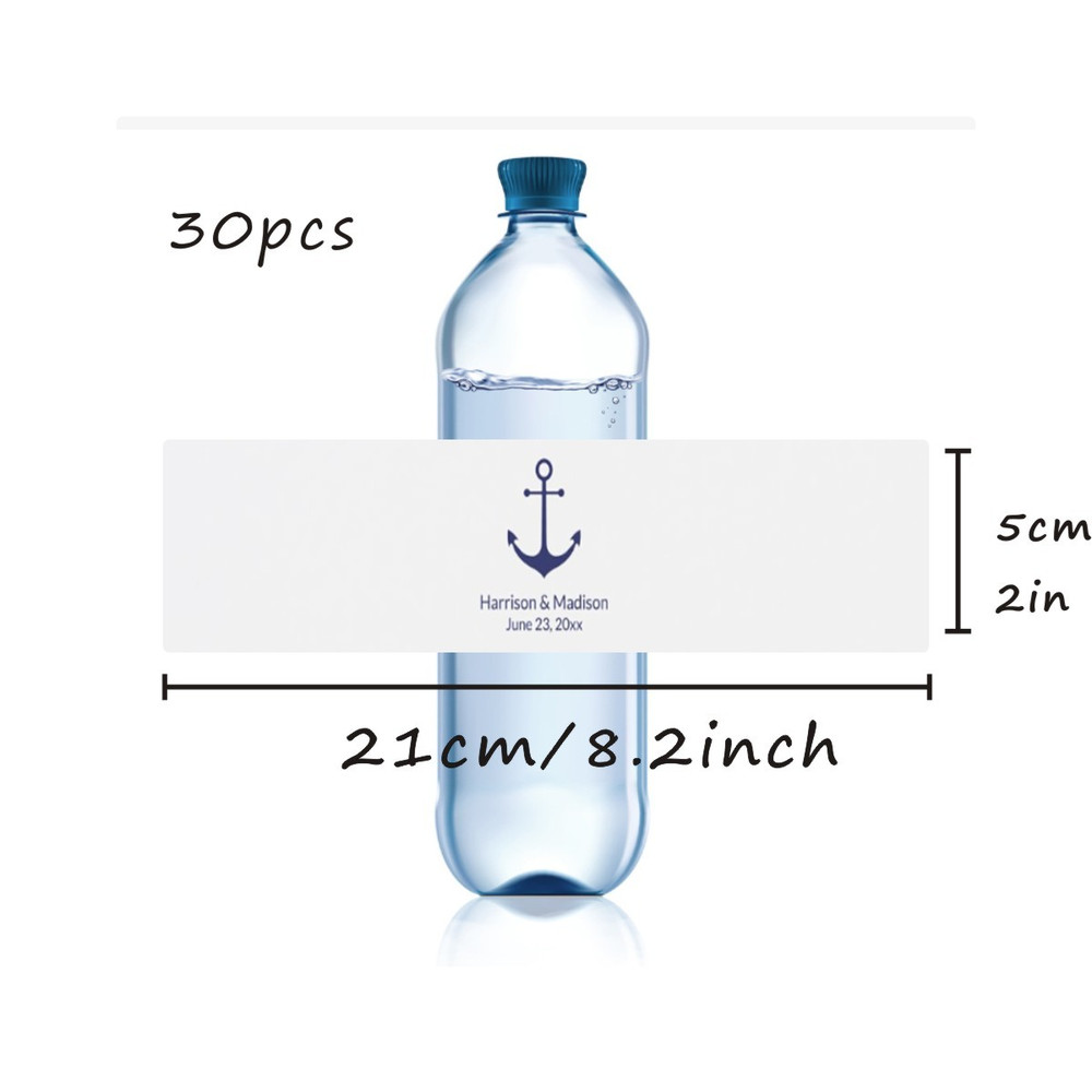 Custom Wedding Water Bottle Label Printable Wedding Water Bottle Stickers, Personalized Minimalist Wedding Sticker