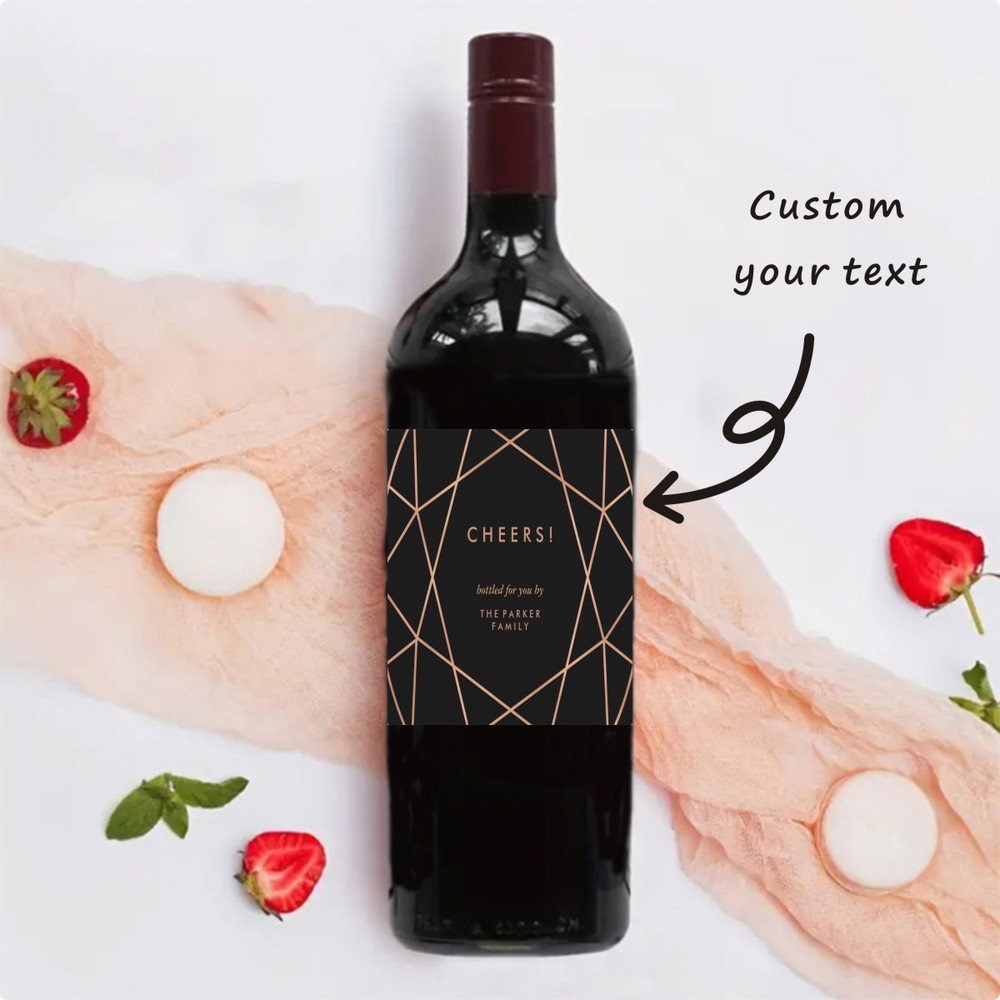 30pcs Custom Wedding Wine Labels Stickers Personalized Engagement Birthday Party Bride Shower Wine Bottle Label Stickers