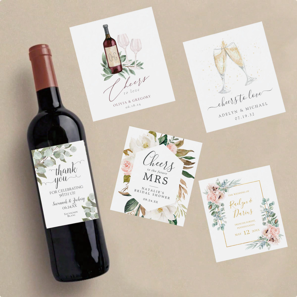 Personalized Decoration Customized Photo Bottle Stickers, Creative Gift Ideas with Custom Text
