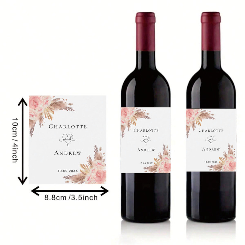 Personalized Decoration Customized Photo Bottle Stickers, Creative Gift Ideas with Custom Text