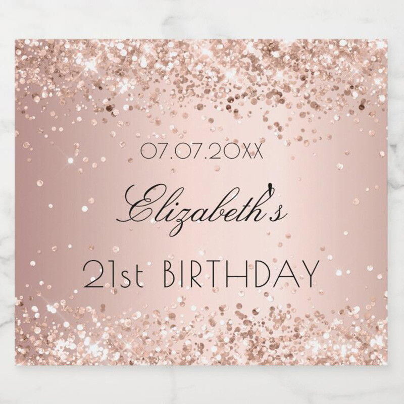 Personalized Decoration Customized Photo Bottle Stickers, Creative Gift Ideas with Custom Text