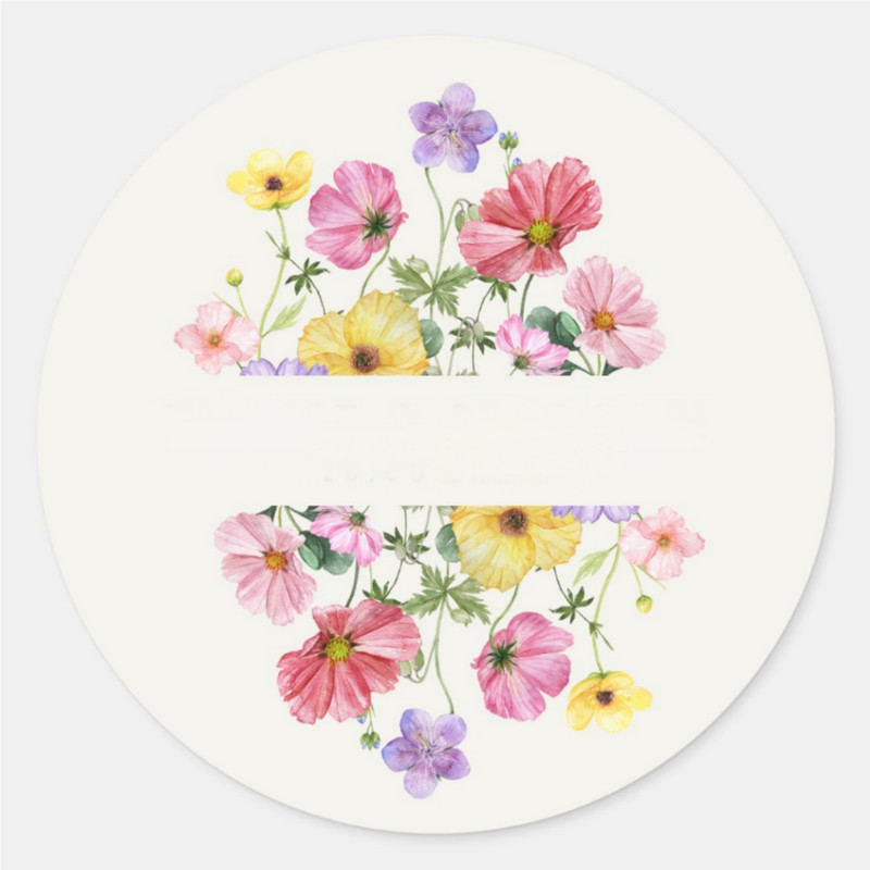 Thank You Circular Stickers, Customized Wedding Labels, Personalized Gifts for Weddings, Birthdays, Baptisms