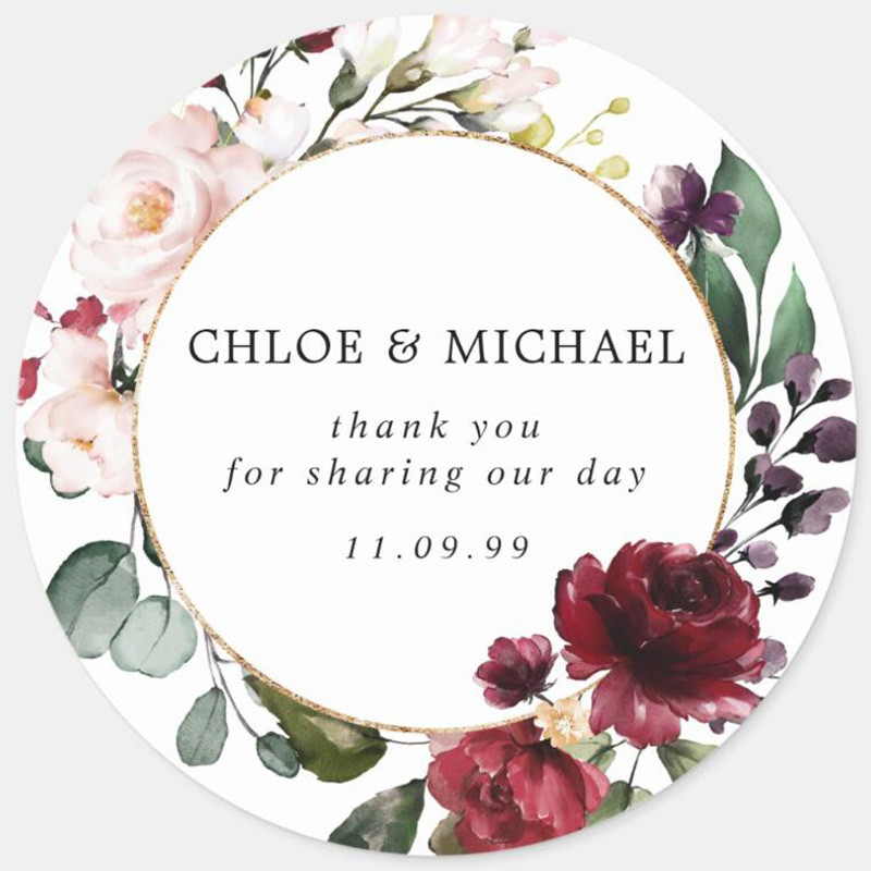 Personalized Wedding, Engagement, Birthday, Baptism Stickers, Event Decoration, Durable Custom Labels, Party Supplies