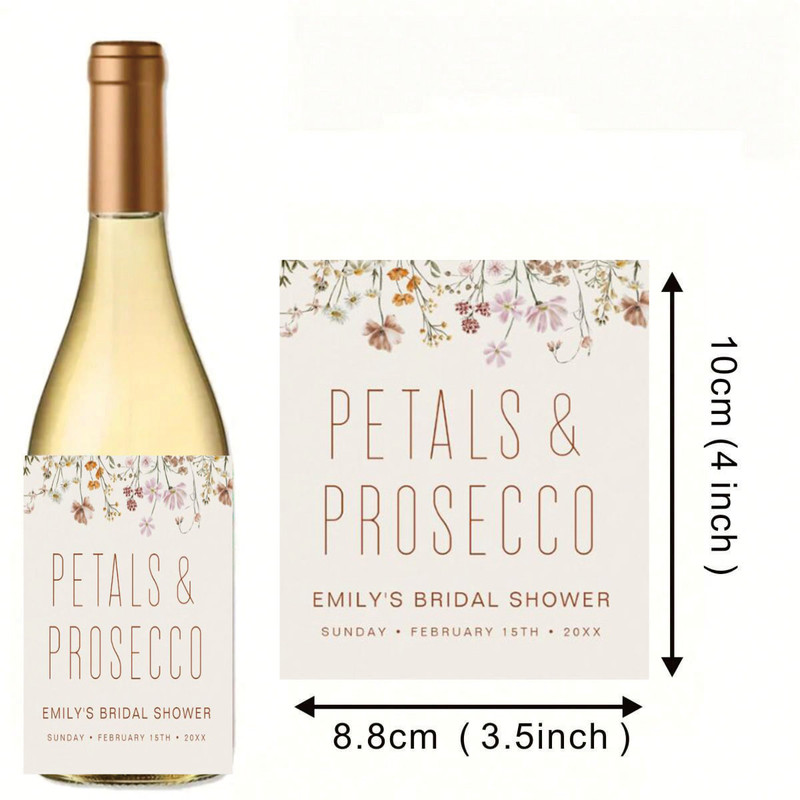 Bottle Packaging Stickers, Custom Labels with Any Text, Perfect for Party, Event, or Gift Packaging