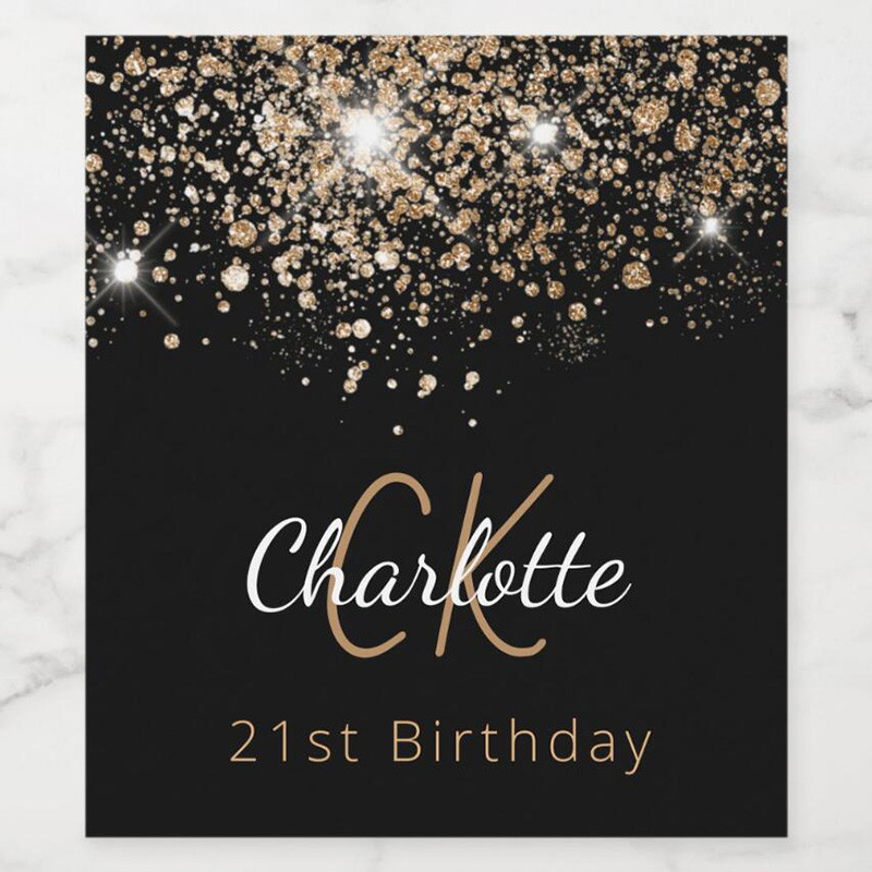 Bottle Packaging Stickers, Custom Labels with Any Text, Perfect for Party, Event, or Gift Packaging