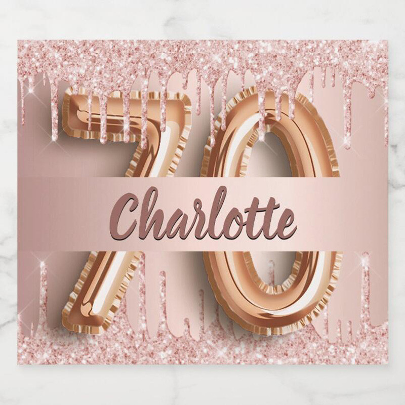 Bottle Packaging Stickers, Custom Labels with Any Text, Perfect for Party, Event, or Gift Packaging