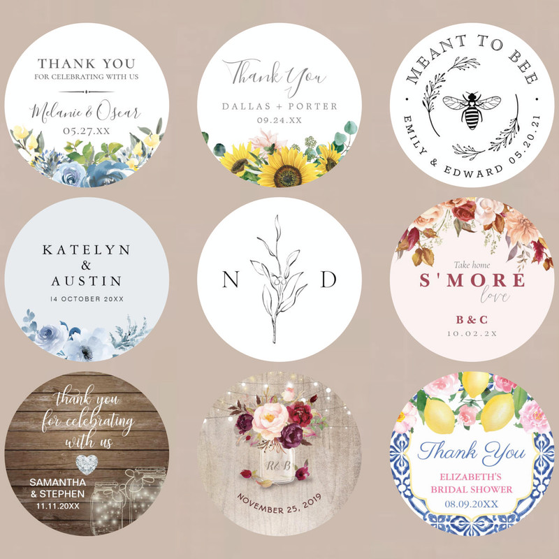 Custom Design Stickers, Upload Your Picture or Logo, Personalized Labels for Parties, Durable Adhesive Stickers for Gift