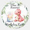 Personalized Round Circle, Custom Wedding Stickers, Thank You Stickers for Bridal Shower Party, Label Stickers