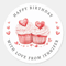 Personalized Round Circle, Custom Wedding Stickers, Thank You Stickers for Bridal Shower Party, Label Stickers