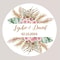 Customized Wedding Stickers, Pampas Grass Labels, Personalised Birthday Baptism Stickers, Party Sealing Decor Supplies