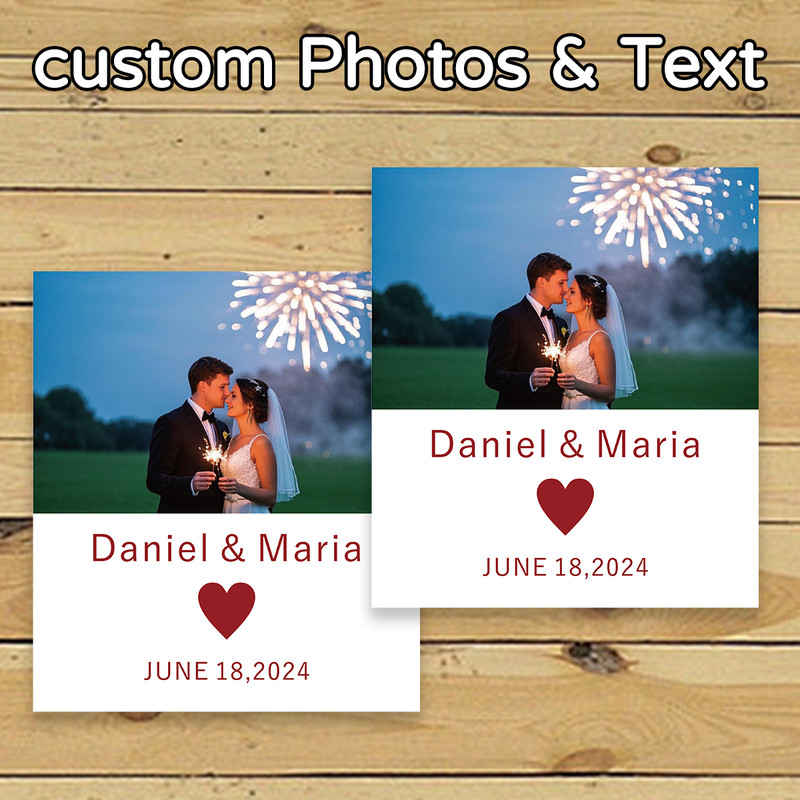 Engagement Wine Label, Customized Photo Wine Label, Wedding Gift, Couple Anniversary Wine Label, Proposal GiftEngagement