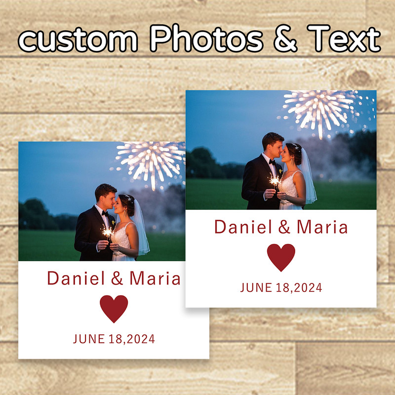 Engagement Wine Label, Customized Photo Wine Label, Wedding Gift, Couple Anniversary Wine Label, Proposal GiftEngagement