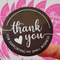 Round Thank You for Supporting My Small Business Stickers, Pink Self Adhesive Labels for Gift Wraps, Packaging Stickers